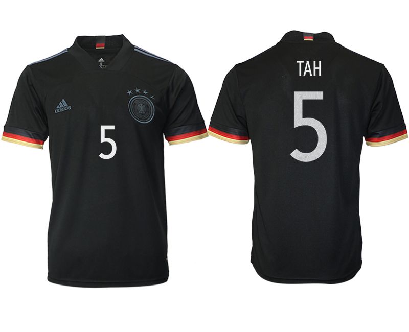 Men 2020-2021 European Cup Germany away aaa version black #5 Adidas Soccer Jersey